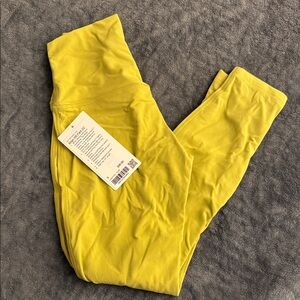 Bright Yellow High-Waist Leggings